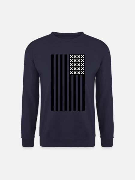 America Flag - Unisex Sweatshirt - navy