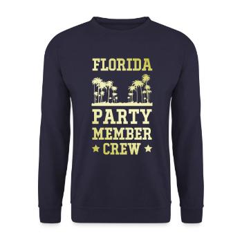 Équipe de fête en Floride - Sweat-shirt Unisexe - marine - Devant - Alina (178cm) & Michal (187cm)