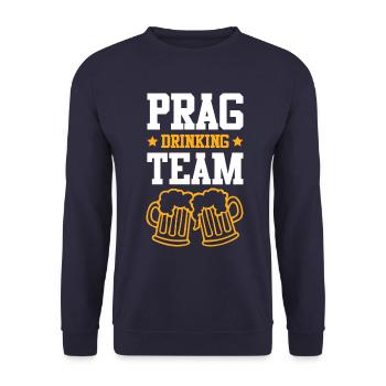Prague Équipe de buveurs - Sweat-shirt Unisexe - marine - Devant - Alina (178cm) & Michal (187cm)