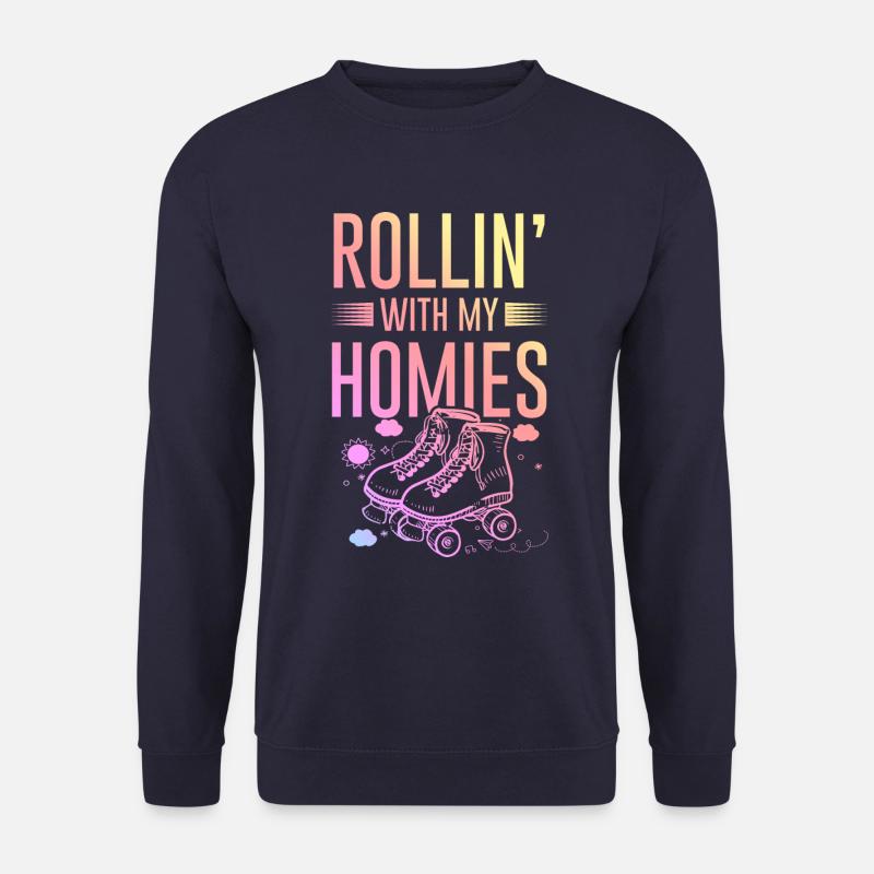 inline skate königin - Unisex Pullover - Navy