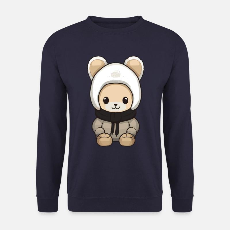 Lapin Hiver Bande Dessinée Mignon - Sweat-shirt Unisexe - marine