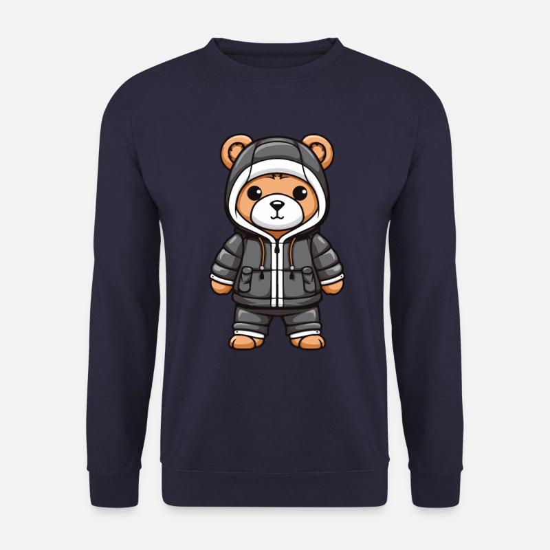 Bear Winter Comic Cute - Unisex Sweatshirt - navy