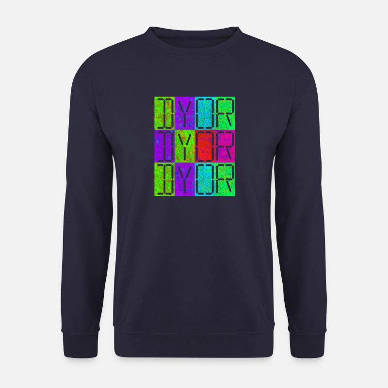 dyor green violet - Unisex Pullover - Navy