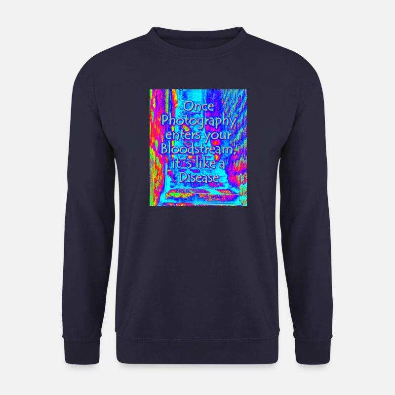 phtotography disease blue - Unisex Pullover - Navy