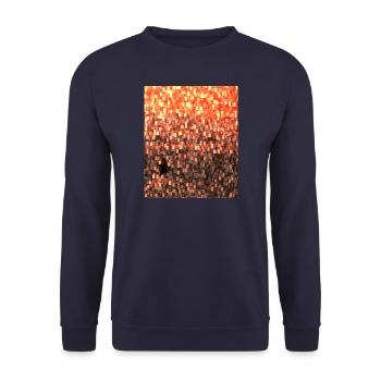 Cube Coucher de soleil 2 1 - Sweat-shirt Unisexe - marine - Devant - Alina (178cm) & Michal (187cm)