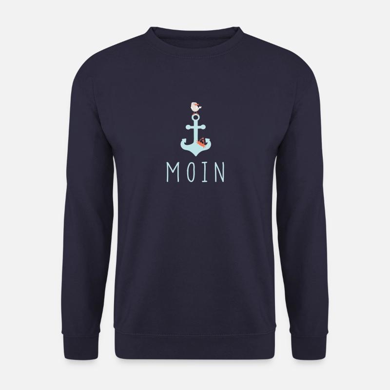 Moin mit Möwe - Unisex Pullover - Navy