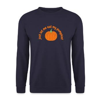 citrouille - Sweat-shirt Unisexe - marine - Devant - Alina (178cm) & Michal (187cm)