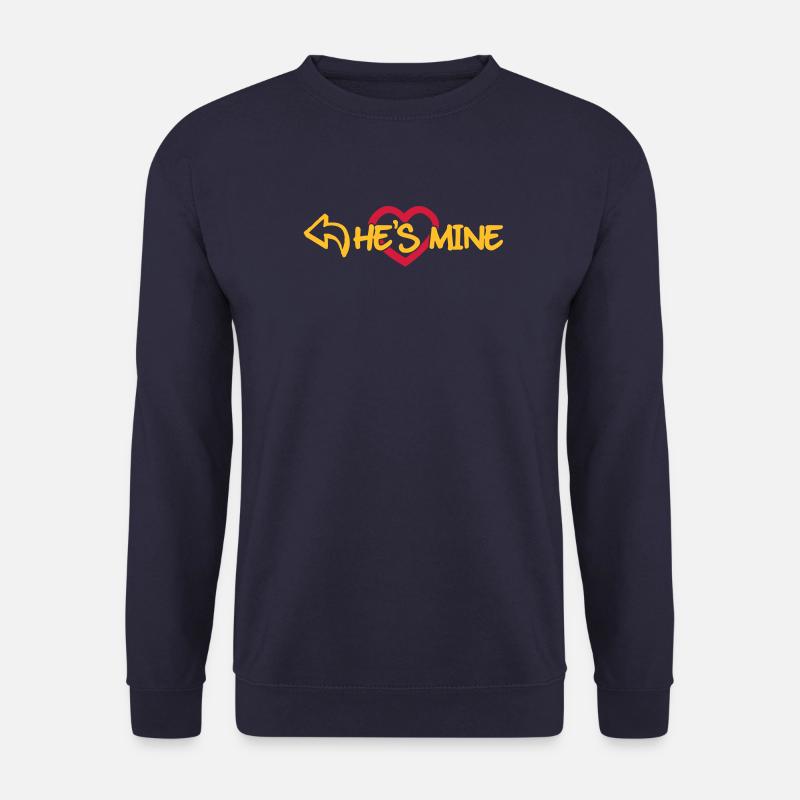He's mine - Unisex Pullover - Navy