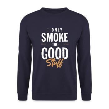 bbq gillen - Unisex Pullover - Navy - Vorne - Alina (178cm) & Michal (187cm)