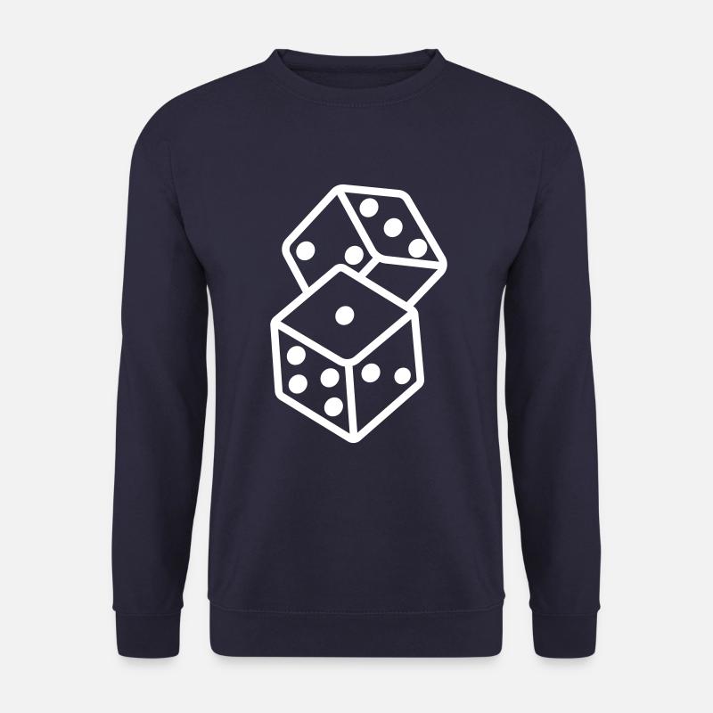 Würfel Casino Symbol - Unisex Pullover - Navy