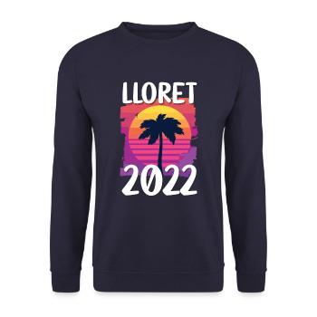 Lloret De Mar 2022 - Unisex Sweatshirt - navy - Front - Alina (178cm) & Michal (187cm)