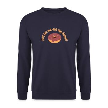 beignet - Sweat-shirt Unisexe - marine - Devant - Alina (178cm) & Michal (187cm)
