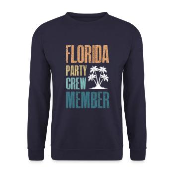 Équipe de fête en Floride - Sweat-shirt Unisexe - marine - Devant - Alina (178cm) & Michal (187cm)