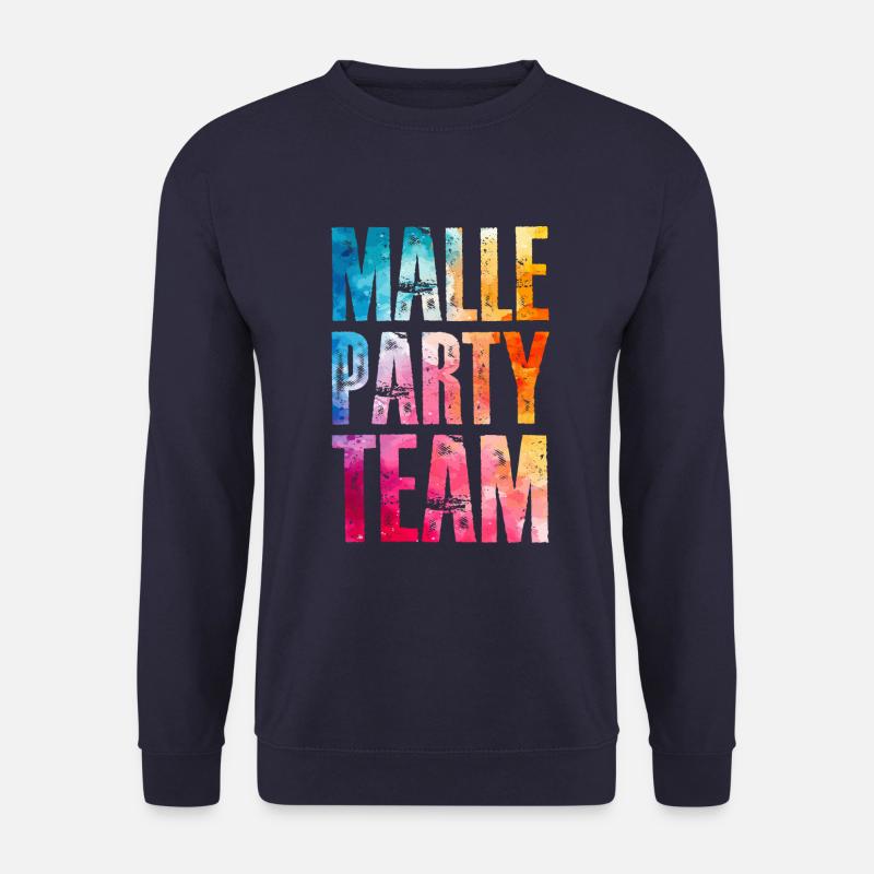 Malle Party Team Bunt - Unisex Pullover - Navy