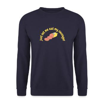 Saucisse - Sweat-shirt Unisexe - marine - Devant - Alina (178cm) & Michal (187cm)
