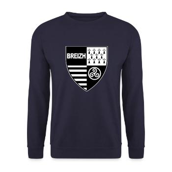 breizh brittany - Unisex Sweatshirt - navy - Front - Alina (178cm) & Michal (187cm)