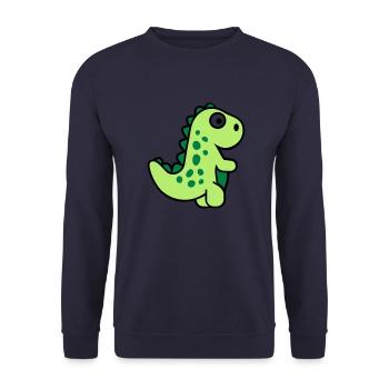 T-Rex - Unisex Pullover - Navy - Vorne - Alina (178cm) & Michal (187cm)