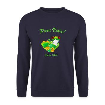 Pura Vida - Sweat-shirt Unisexe - marine - Devant - Alina (178cm) & Michal (187cm)