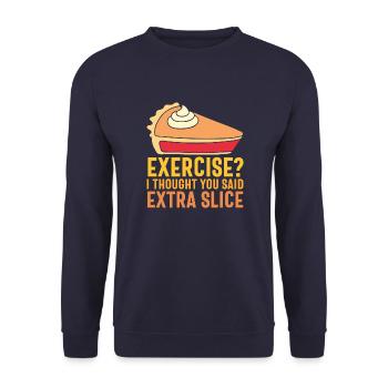 exercise - Funny Turkey - Sweat-shirt Unisexe - marine - Devant - Alina (178cm) & Michal (187cm)