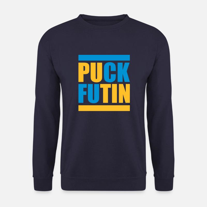 puck futin Logo Design - Unisex Pullover - Navy