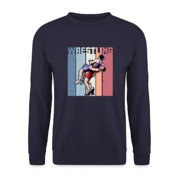 Arts Martiaux Lutte Lutte Lutte - Sweat-shirt Unisexe - marine - Devant - Alina (178cm) & Michal (187cm)