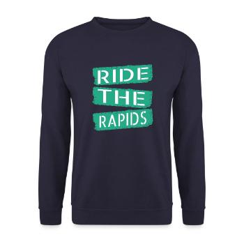 Statement Bday Exhilarating Activities - Unisex Sweatshirt - navy - Front - Alina (178cm) & Michal (187cm)