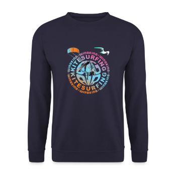 BigAir Windkind 2 - Unisex Pullover - Navy - Vorne - Alina (178cm) & Michal (187cm)