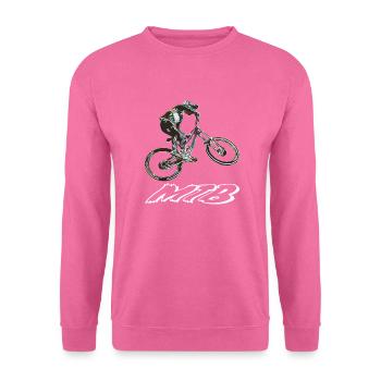 MTB-Abfahrt - Unisex Pullover - Pink - Vorne
