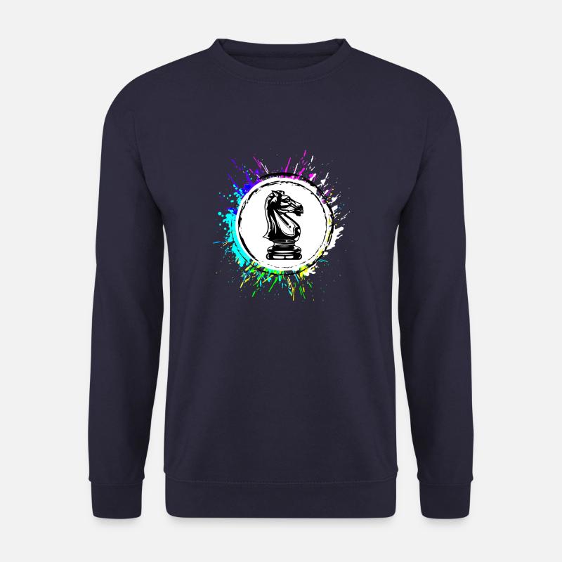 Pferd Schachfigur - Unisex Pullover - Navy