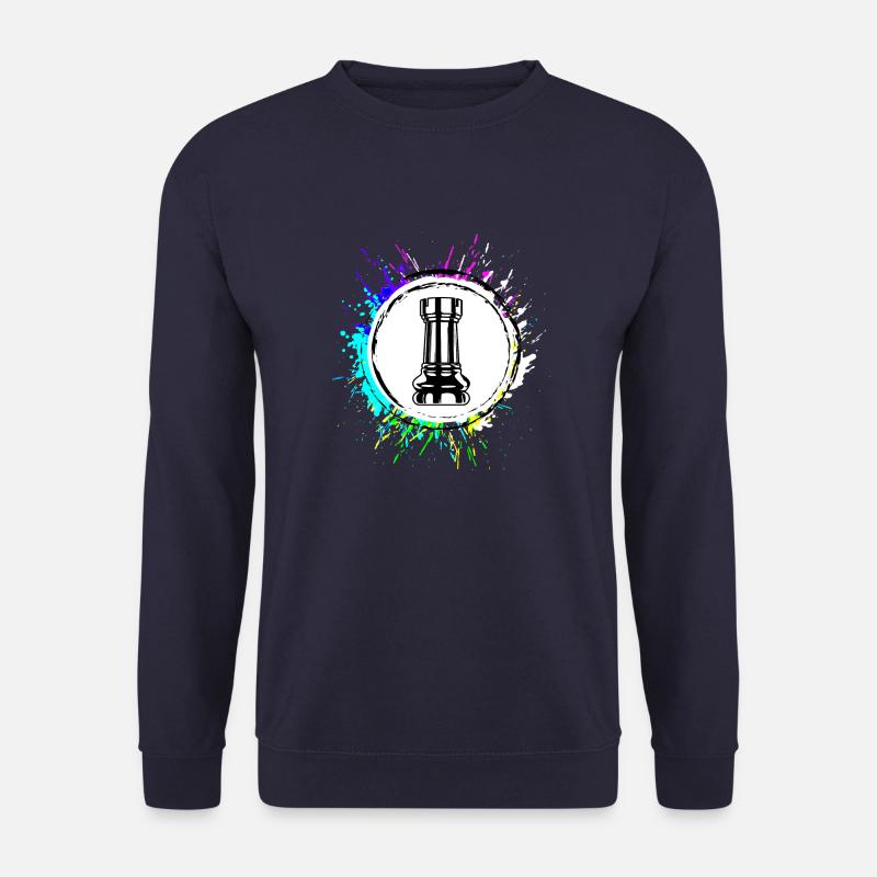 Chess piece tower - Unisex Sweatshirt - navy