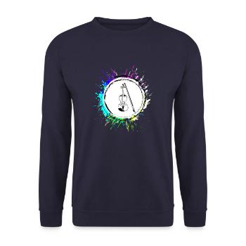 Fiddle icon icon - Unisex Sweatshirt - navy - Front - Alina (178cm) & Michal (187cm)