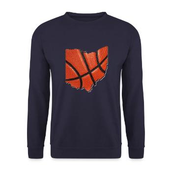 Ohio (United States) | real basketball | Map - Unisex Sweatshirt - navy - Front - Alina (178cm) & Michal (187cm)