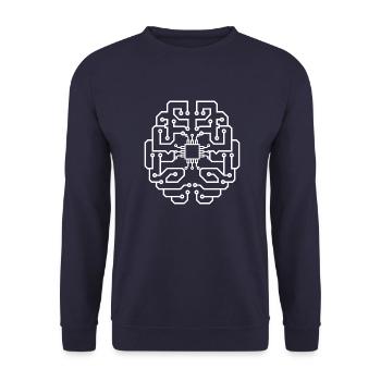 électricien électricien électronique électrique profession tension CPU - Sweat-shirt Unisexe - marine - Devant - Alina (178cm) & Michal (187cm)