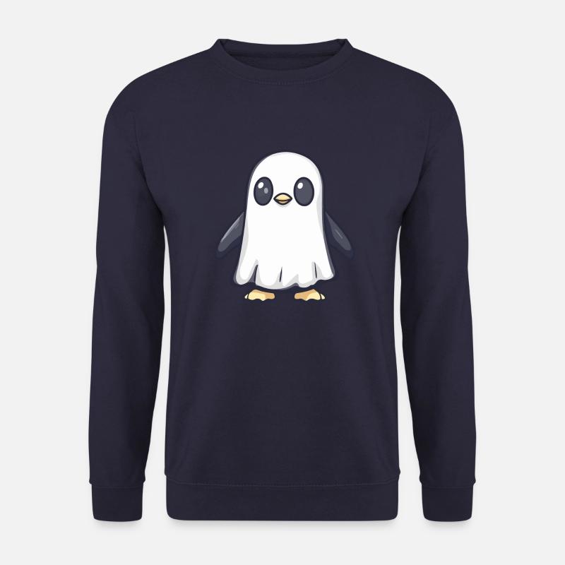 Penguin Halloween Funny Ghost - Unisex Sweatshirt - navy