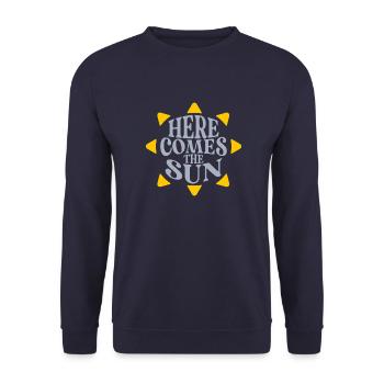 Here comes the Sun - Sweat-shirt Unisexe - marine - Devant - Alina (178cm) & Michal (187cm)