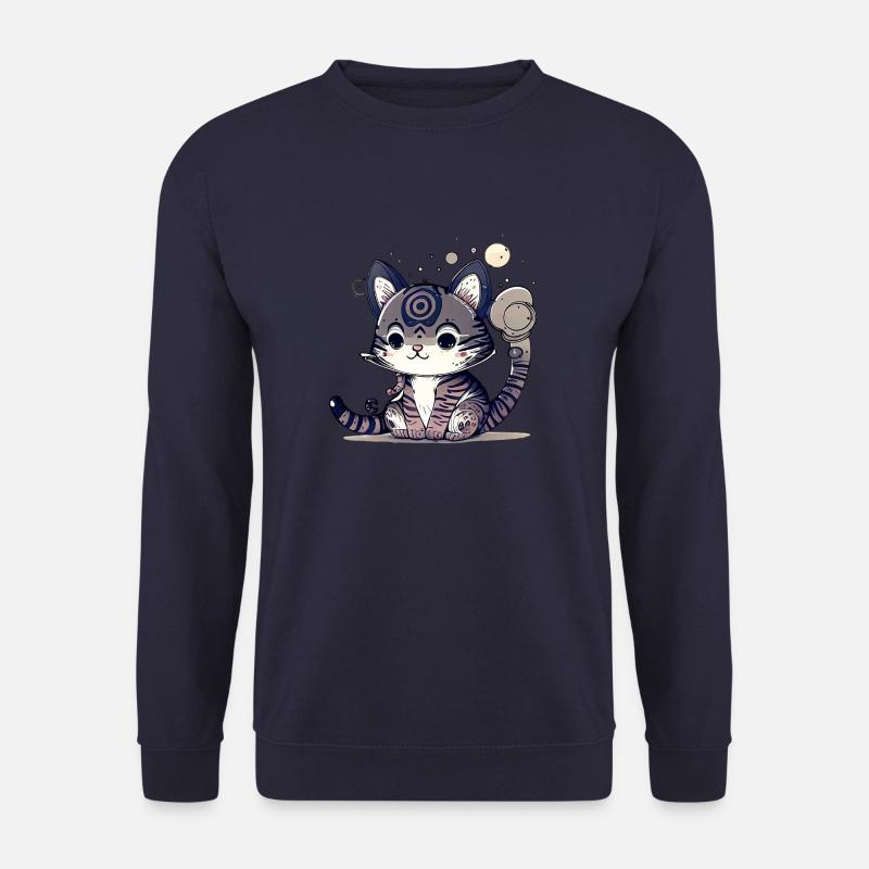 Design de chat super mignon. - Sweat-shirt Unisexe - marine