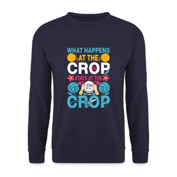 Funny Scrapbooking Hand Crafting - Unisex Sweatshirt - navy - Front - Alina (178cm) & Michal (187cm)