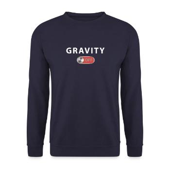 Gravity 2 - Unisex Sweatshirt - navy - Front - Alina (178cm) & Michal (187cm)