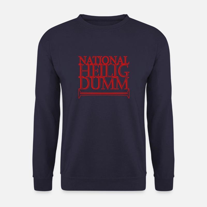 nationalheiligdumm rot - Unisex Pullover - Navy