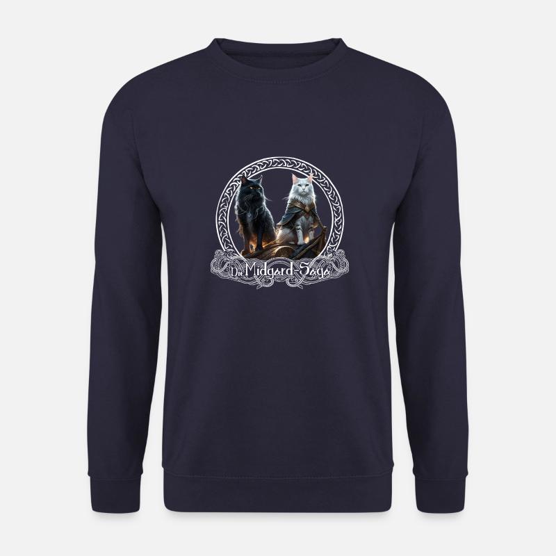 Bygul und Trejgul - Katzen der Göttin Freya - Unisex Pullover - Navy