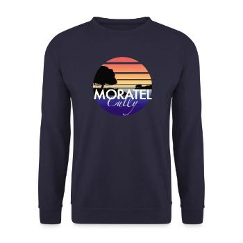 Moratel | Cully Sunset - Sweat-shirt Unisexe - marine - Devant - Alina (178cm) & Michal (187cm)