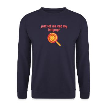 sucette - Sweat-shirt Unisexe - marine - Devant - Alina (178cm) & Michal (187cm)