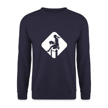 Cheval de loisir - Cheval de loisir - Équitation - Cadeau - Sweat-shirt Unisexe - marine - Devant - Alina (178cm) & Michal (187cm)