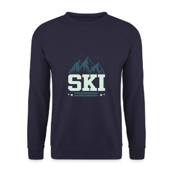 Ski Sport - Unisex Pullover - Navy - Vorne - Alina (178cm) & Michal (187cm)