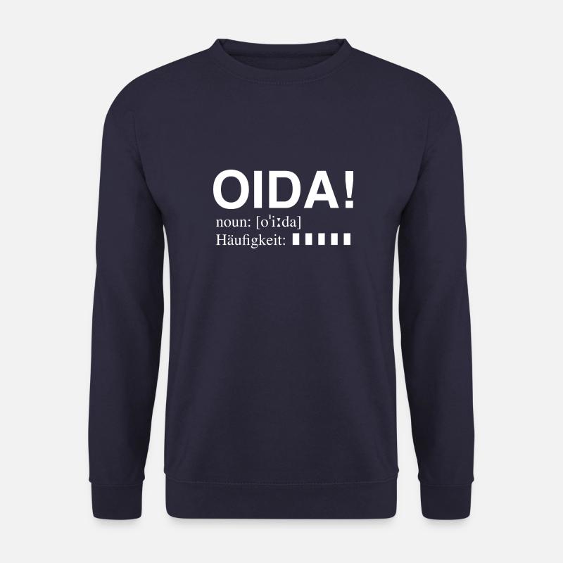 OIDA - Viennese slang - Unisex Sweatshirt - navy