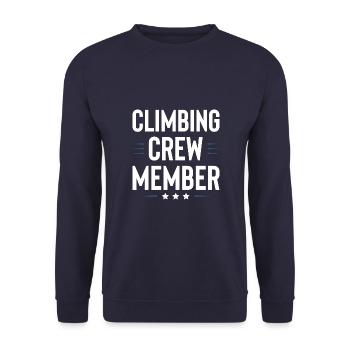 Climbing Crew - Unisex Sweatshirt - navy - Front - Alina (178cm) & Michal (187cm)