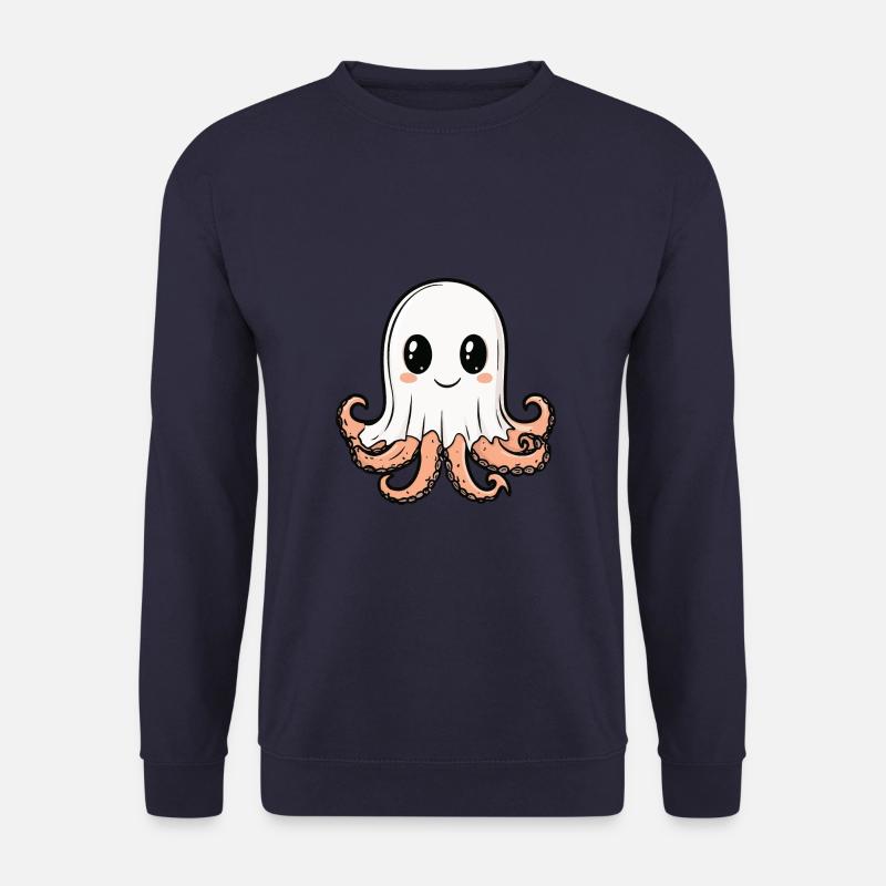 Octopus Halloween Funny Ghost - Unisex Sweatshirt - navy