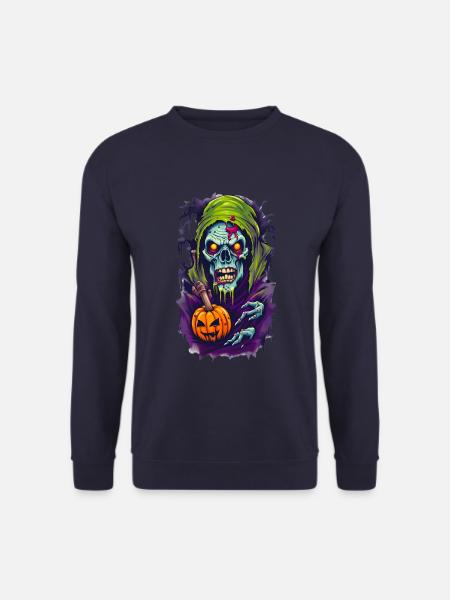 Halloween Horror Skull - Sweat-shirt Unisexe - marine