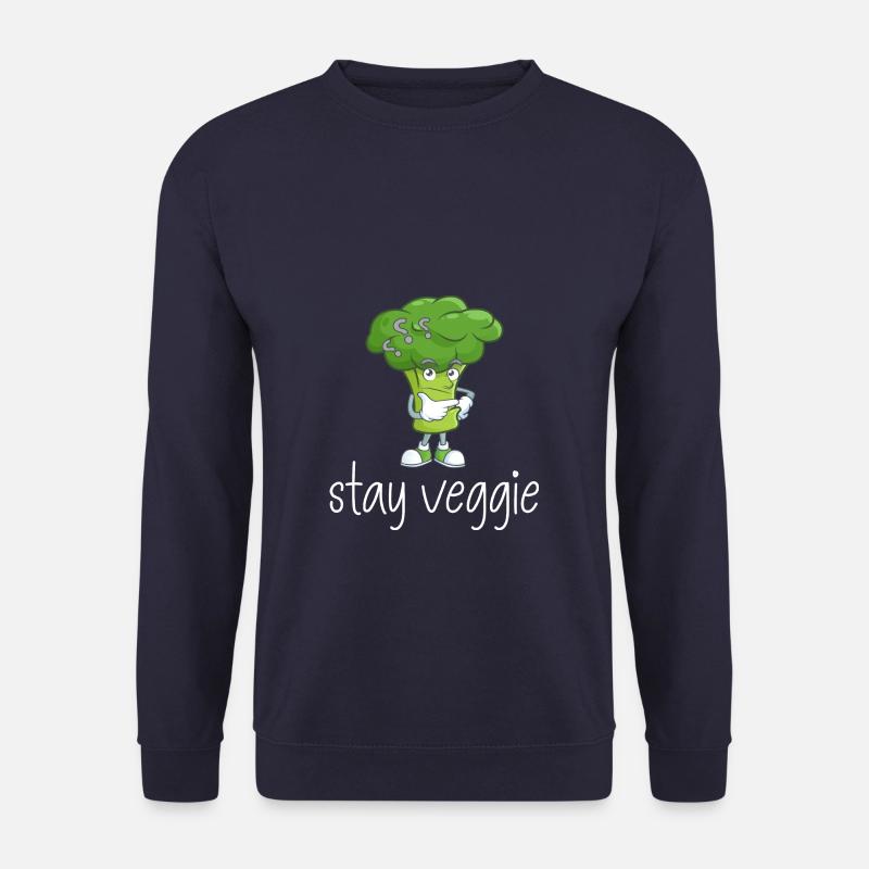 Brokkoli Vegetarisch Nachdenklich - Unisex Pullover - Navy