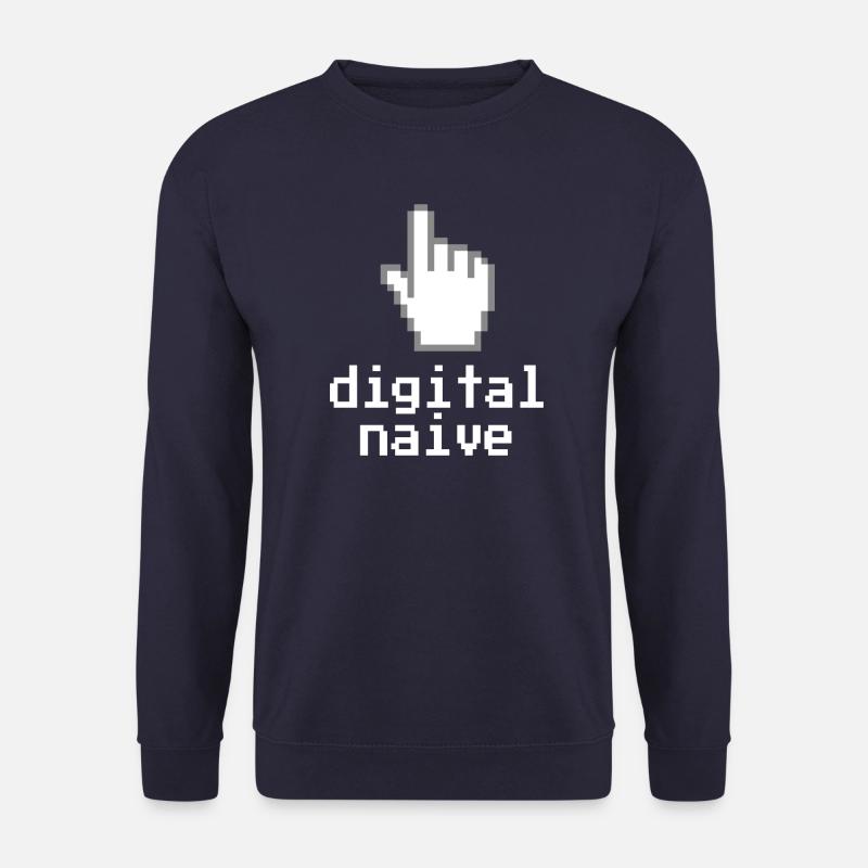 Digital naive - Unisex Pullover - Navy